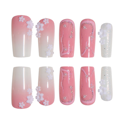 Dekorative florale Nagelkunstverlängerungen Brehn