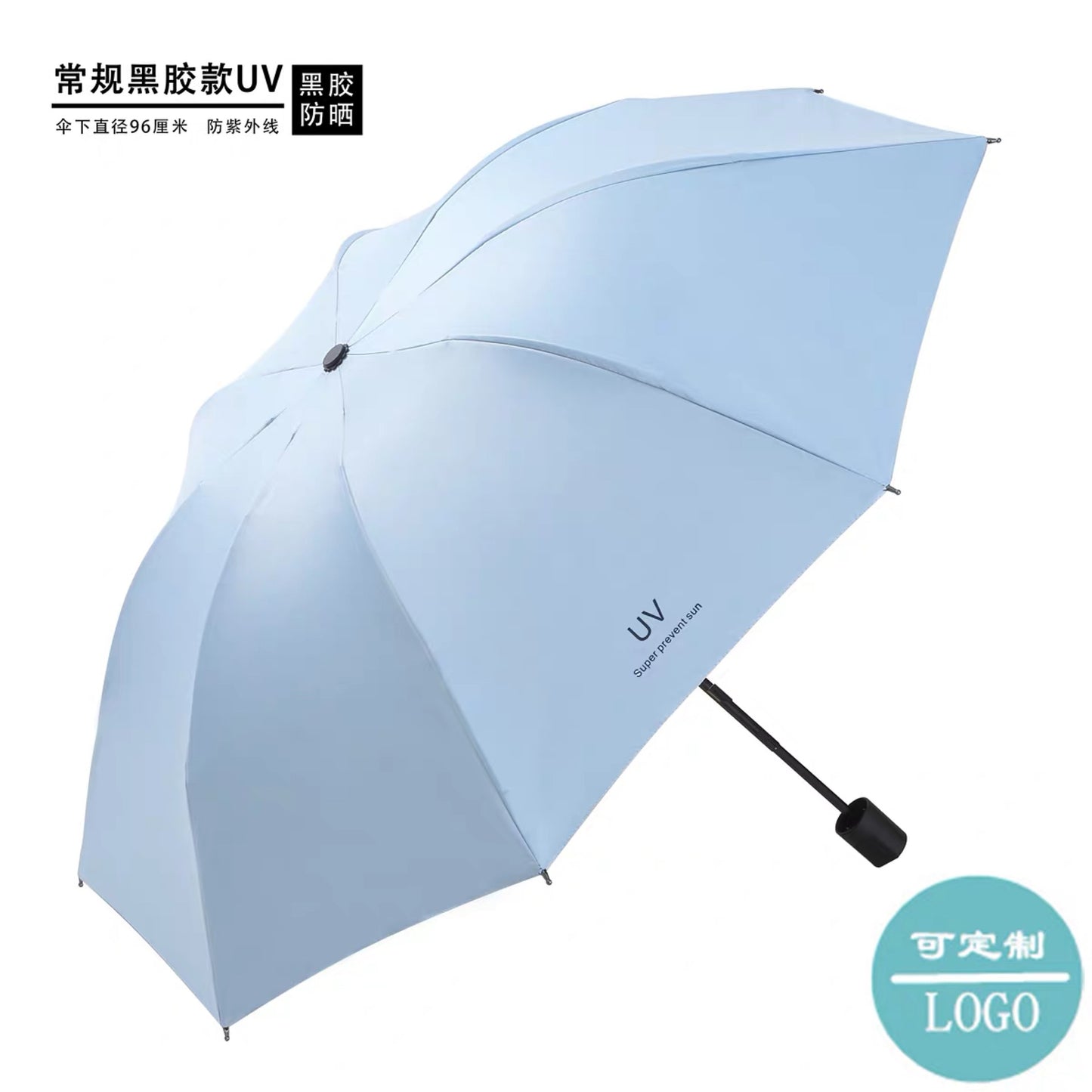 Damen Falt-Regenschirm mit UV-Schutz und stabilem Gestell Brehn