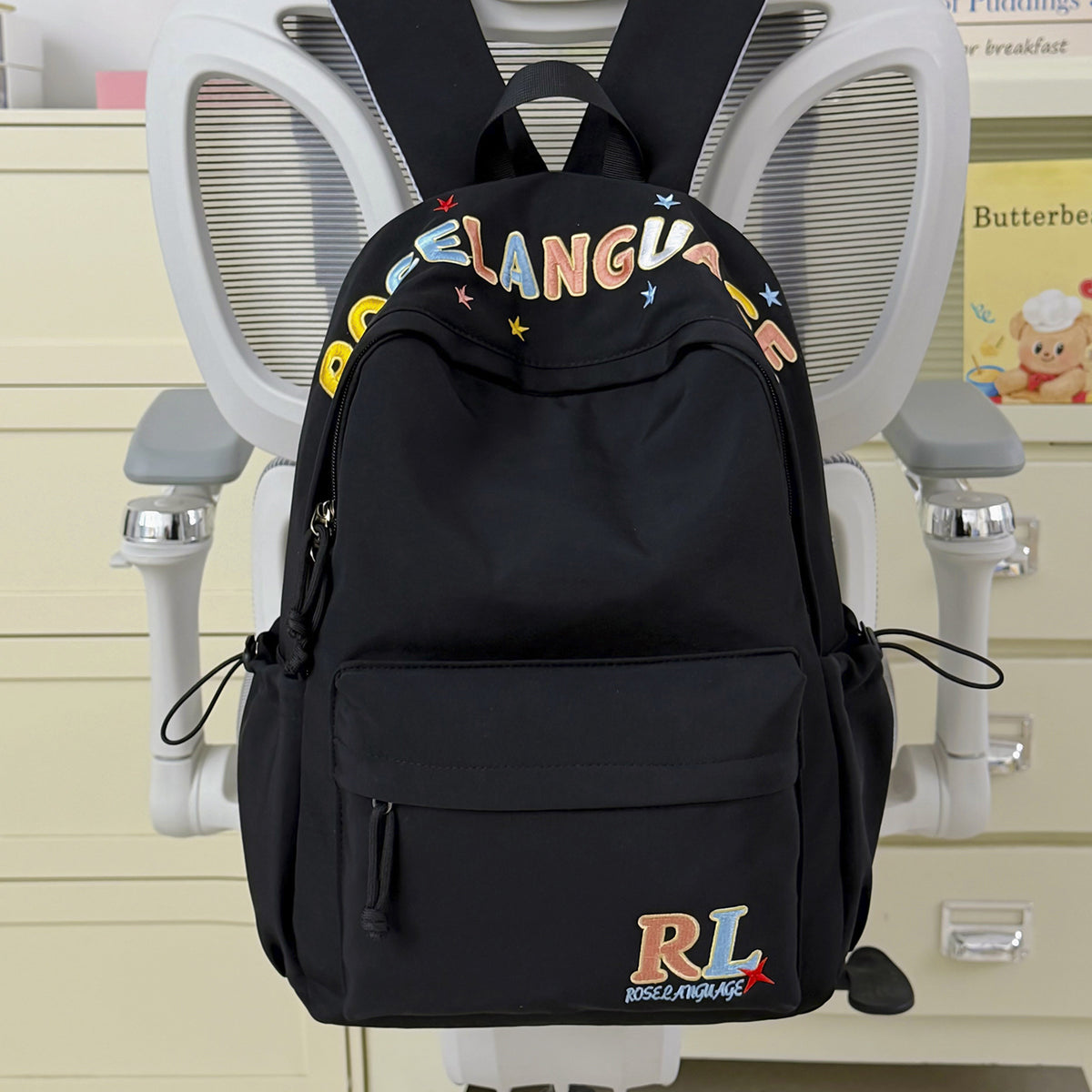 Stilvoller bestickter Grafik-Rucksack Brehn