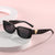 Damen modische quadratische Sonnenbrille mit luxuriösem Rahmen und goldenen Akzenten Brehn