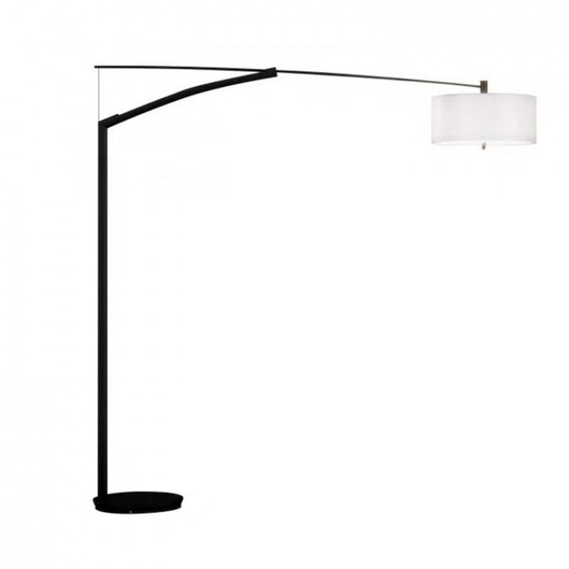 Moderne gewölbte Stehlampe mit verstellbarem Schirm