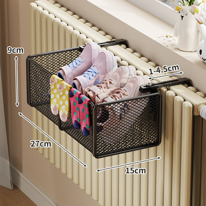 Radiator-Montierter Mesh Schuh- & Socken-Trocknungskorb mit Verstellklemme