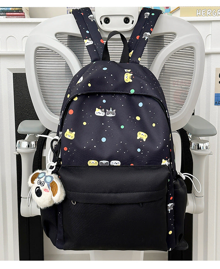 Rucksack mit Niedlichem Cartoon-Motiv und Praktischen Fächern Brehn