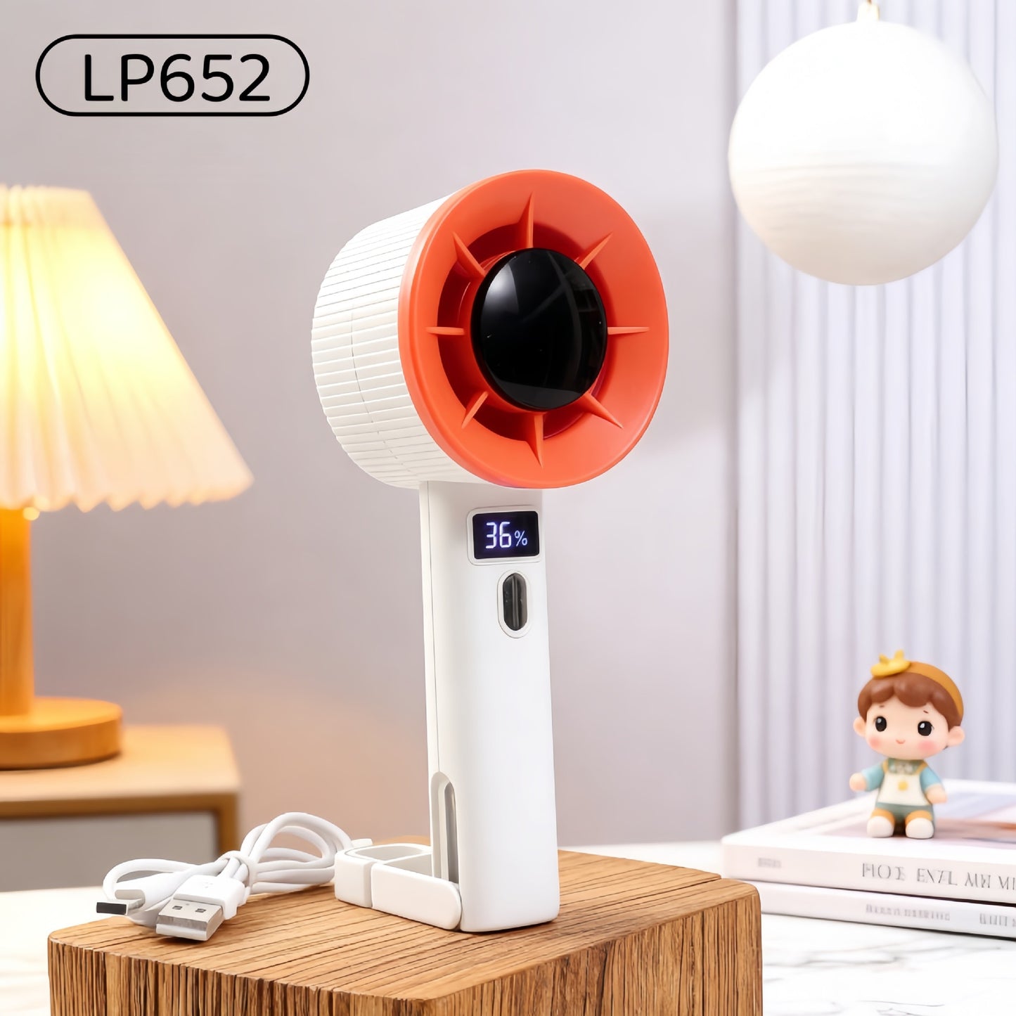 Damen Tragbarer Handventilator mit LED-Anzeige Brehn