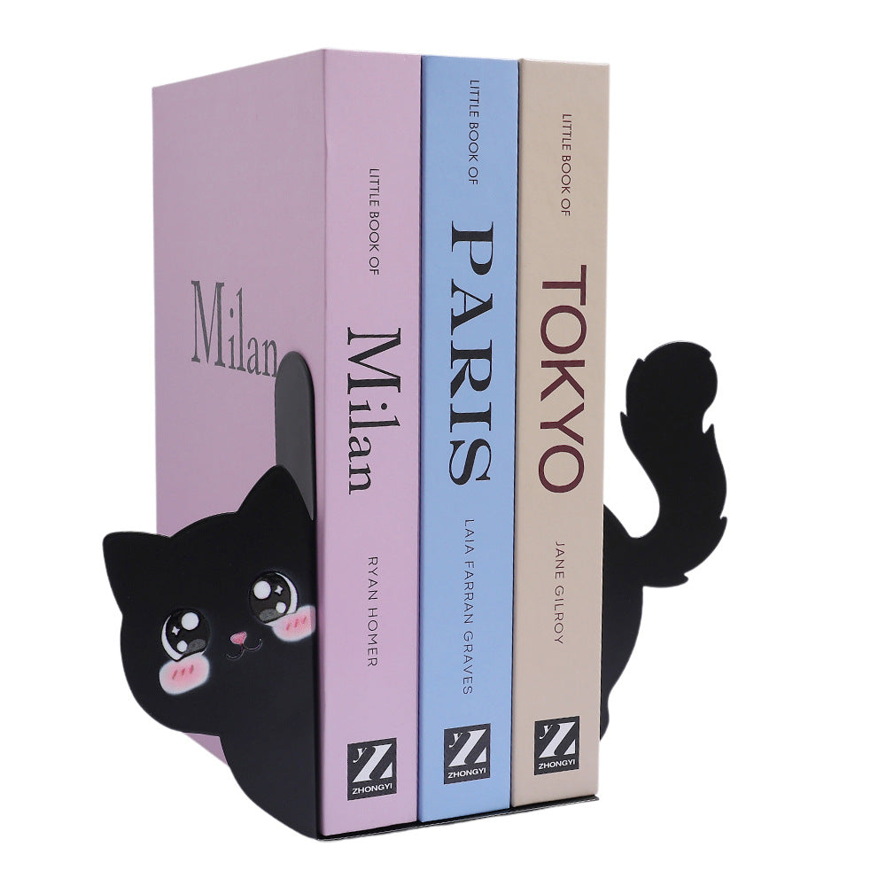 Kat Silhouette dekorative Buchstützen