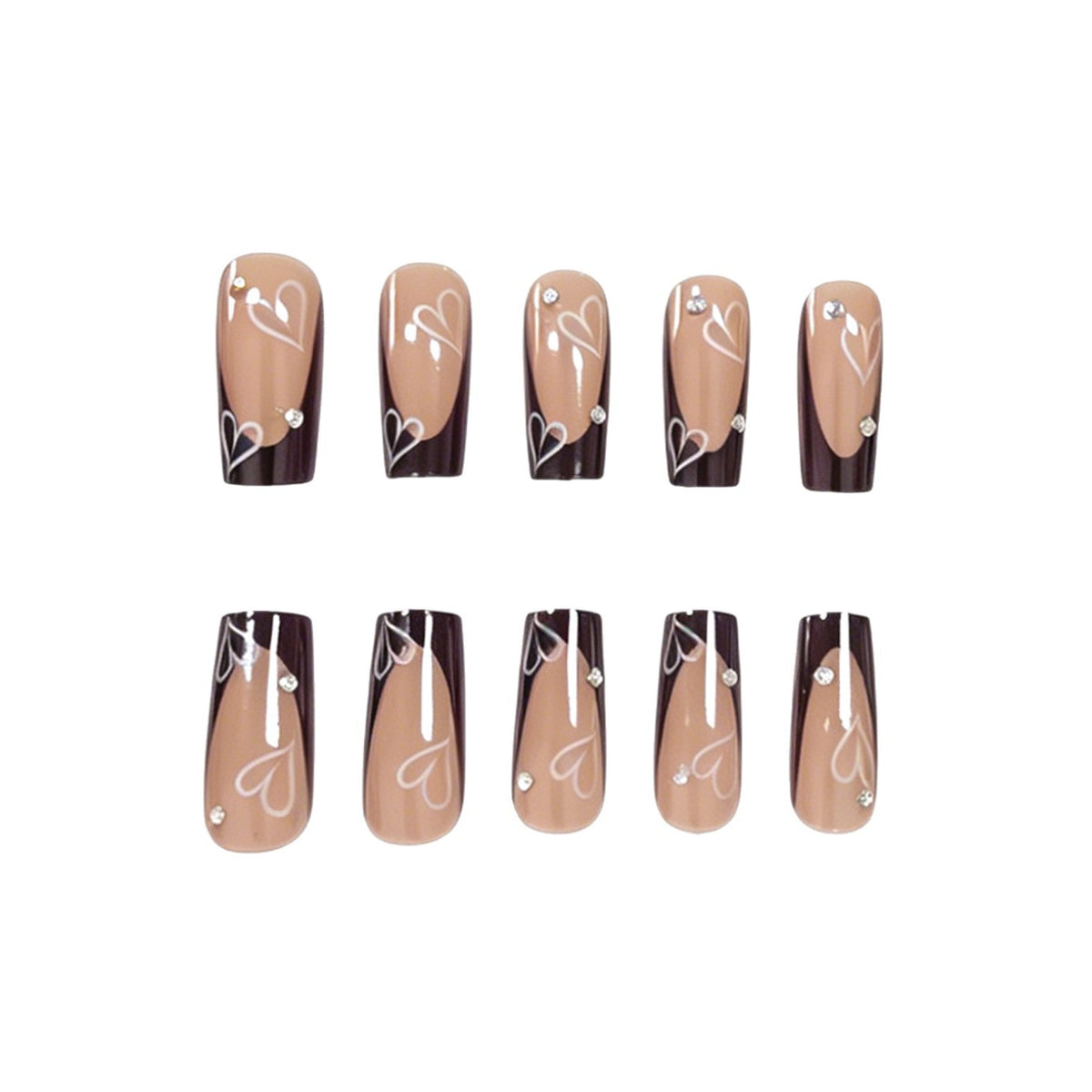 Herz-Druck Decorativen Nagelverbesserungen Brehn