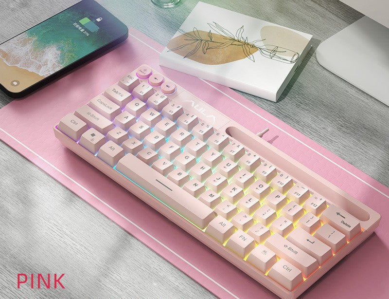 Drahtlose RGB ultraflache mechanische Tastatur Brehn