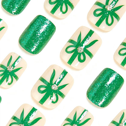 Festliches, urlaubs inspiriertes Press-On Nagelkunst-Set Brehn