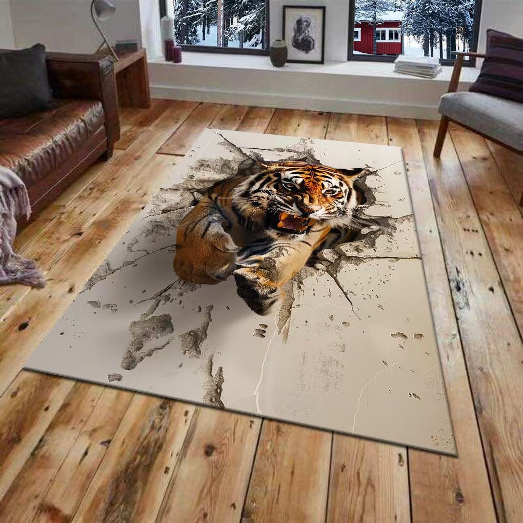 3D-gedrucktes Tiger-Wandmural Brehn