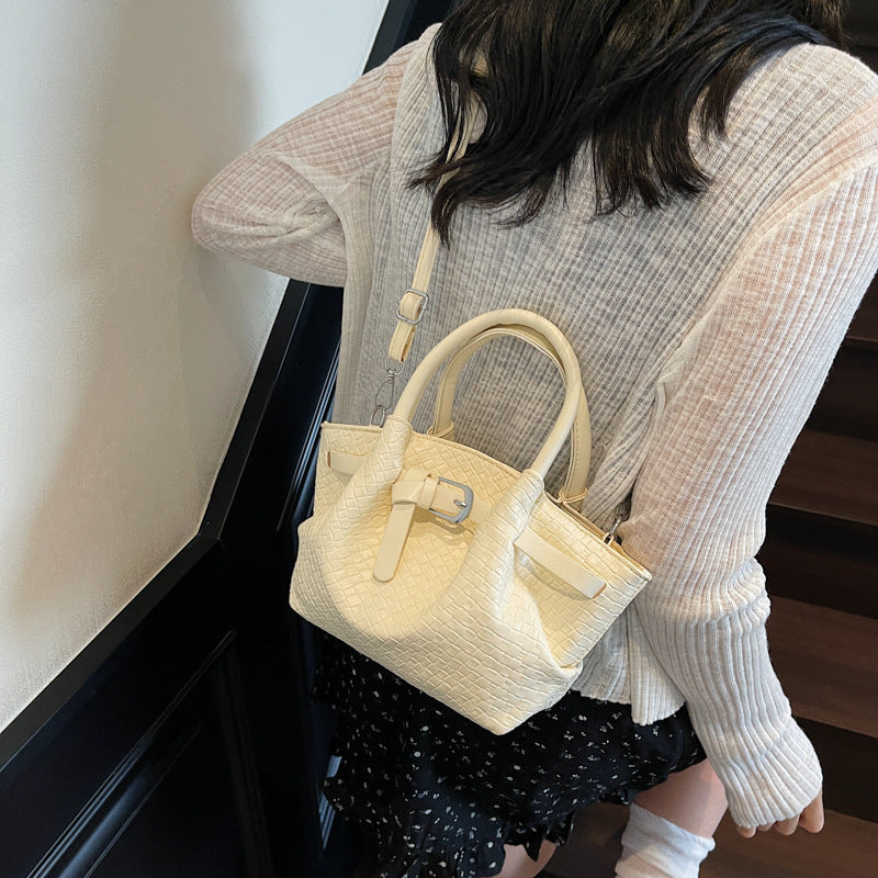 Stylish Woven Structured Handbag Brehn