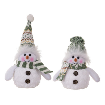 Beleuchtete Schneemannfigur Brehn
