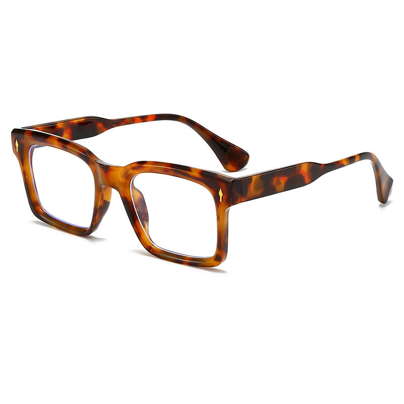 Damen Rechteckige Sonnenbrille im eleganten Schildpatt-Design Brehn