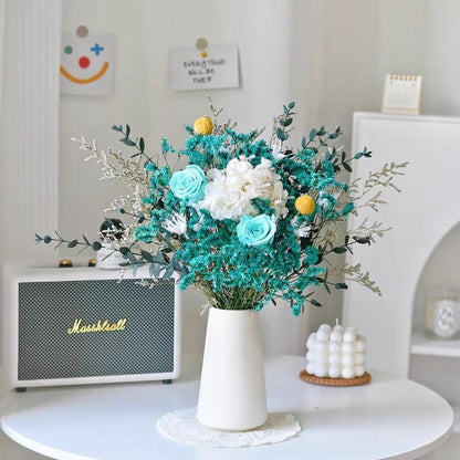 Elegante Getrocknete Blumenmitteltafel