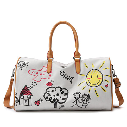 Künstlerische Canvas Reisetasche Brehn