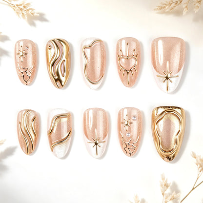 Elegante Art Deco Nagelspitzen