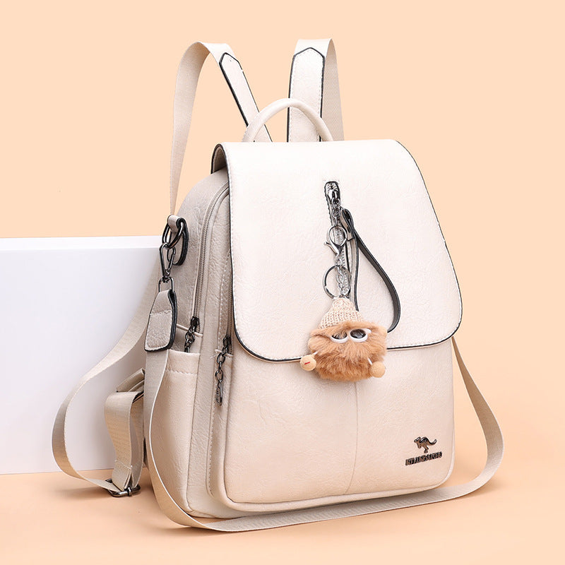 Stylischer Multifunktions-Leder-Rucksack Brehn
