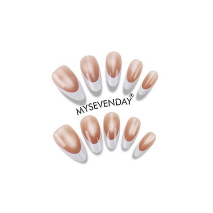 Premium French Tip Press-On Nail Set Brehn