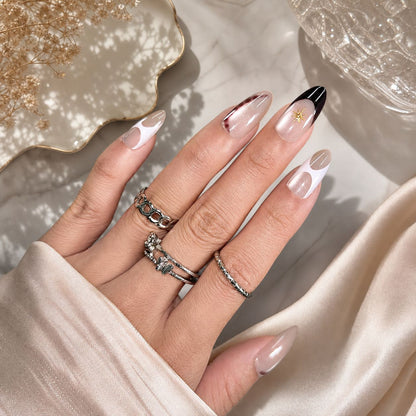 Künstlerisches Press-On Nagelspitzen-Set Brehn