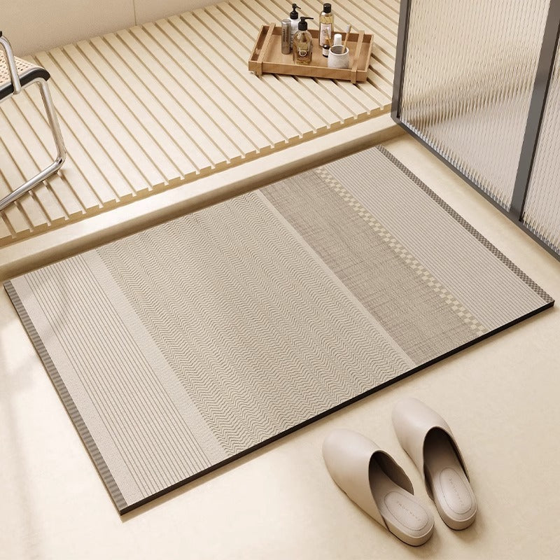 Geometrisches Design Badteppich Brehn