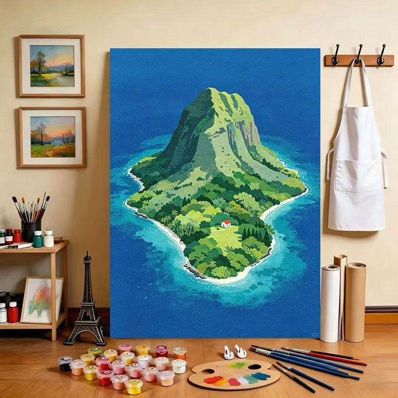 Tropische Insel Landschaft Leinwand Kunstdruck Brehn