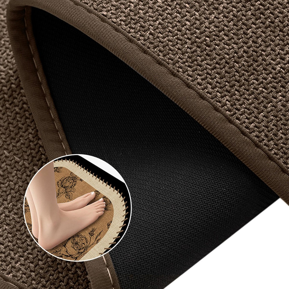 Schick geometrisches Design Badteppich Brehn