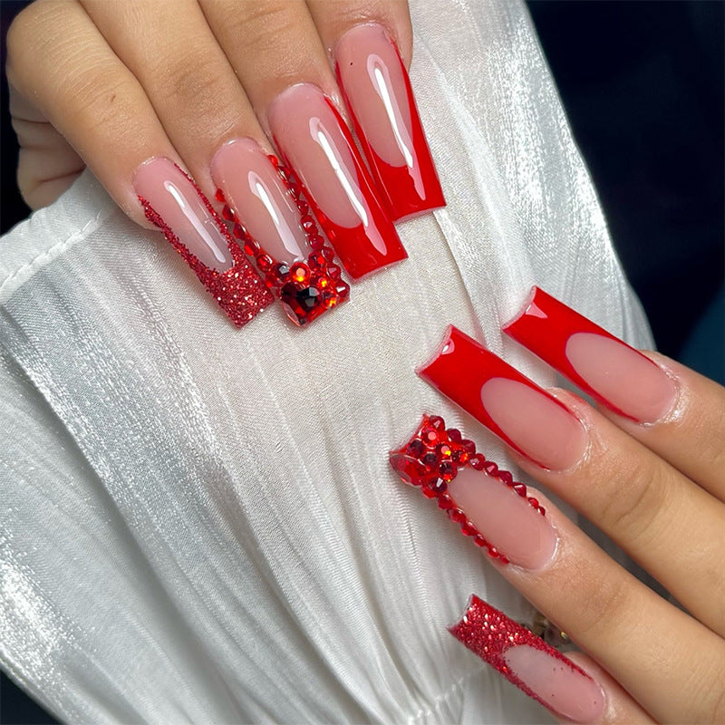 Premium anpassbares Press-On Nagelset Brehn
