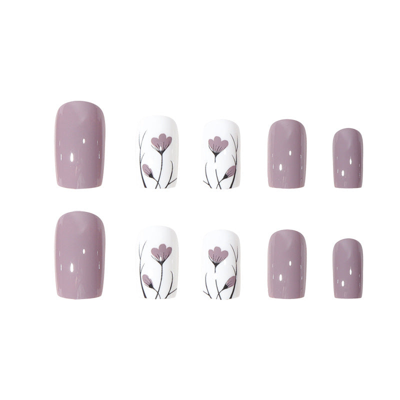 Floral Art Press-On Nail Set Brehn