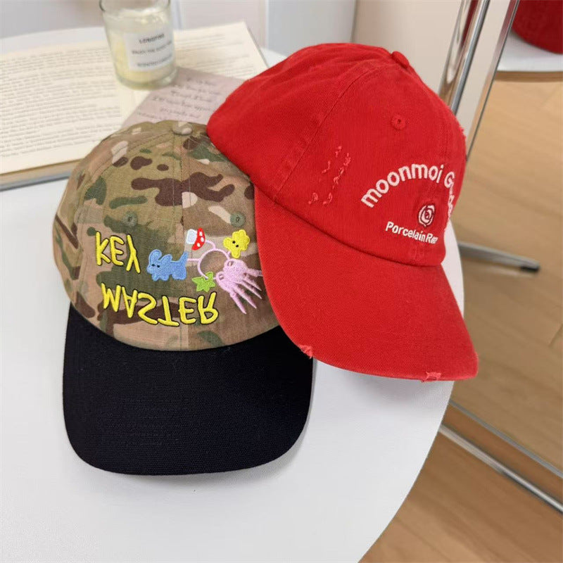 Herren Vintage-inspiriertes distressed Baseballcap Brehn