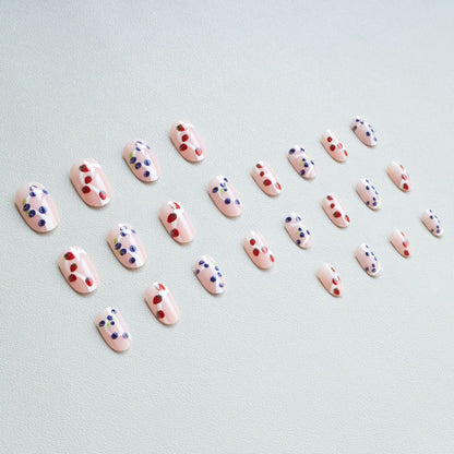 Künstlerisches durch Früchte inspiriertes Nagelkunstset
