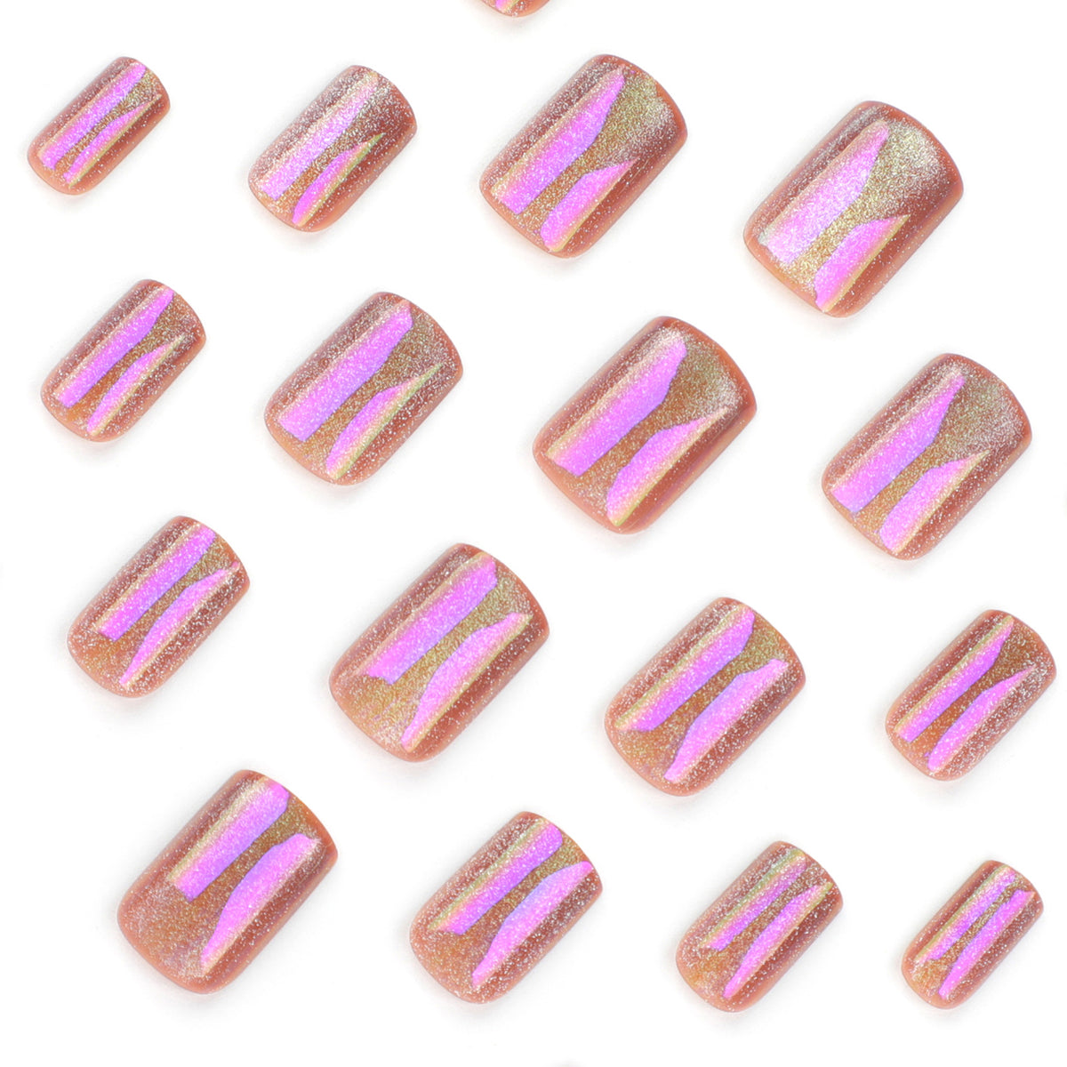 Kunstvolle Nagelkunst mit schimmerndem Farbverlauf Brehn