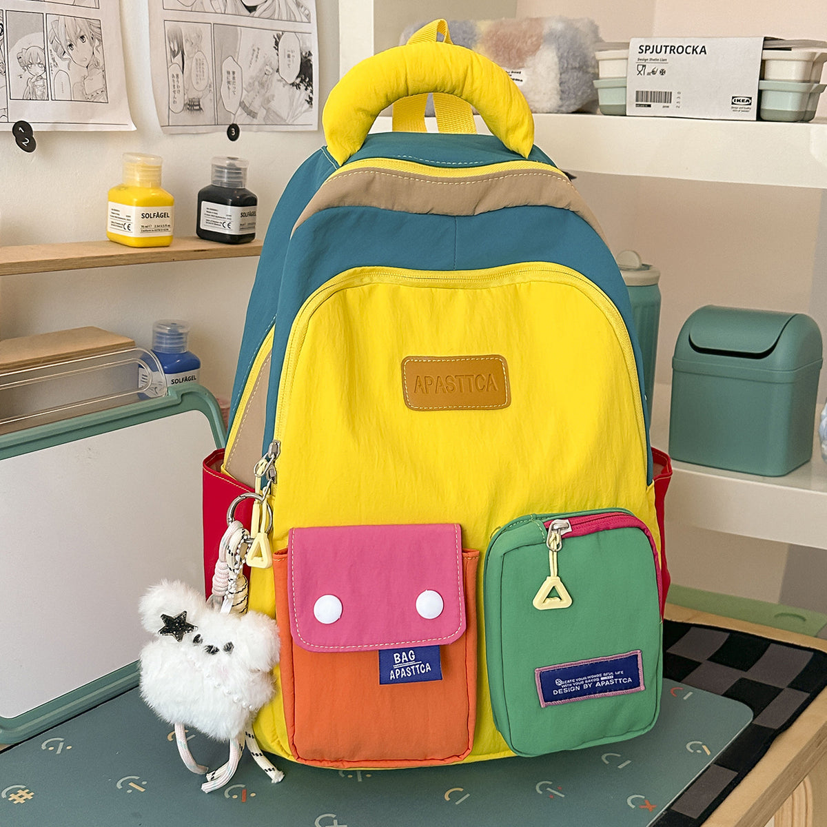 Stylische Multi-Taschen-Rucksack Brehn