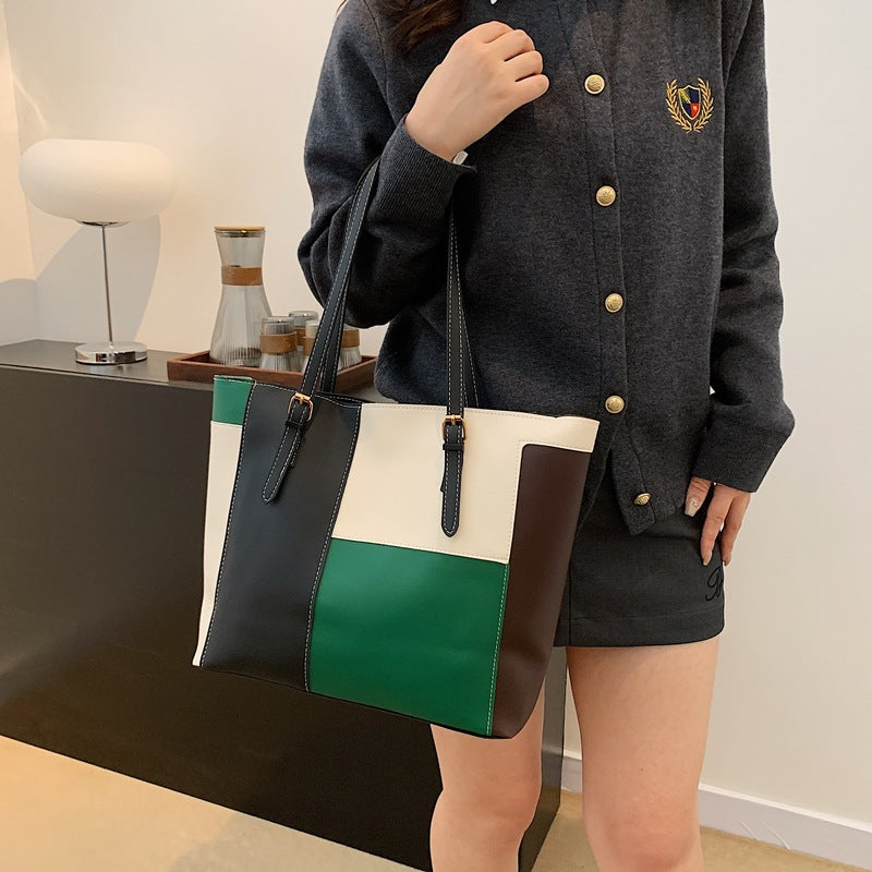 Stylische Farbblock-Tote-Bag Brehn