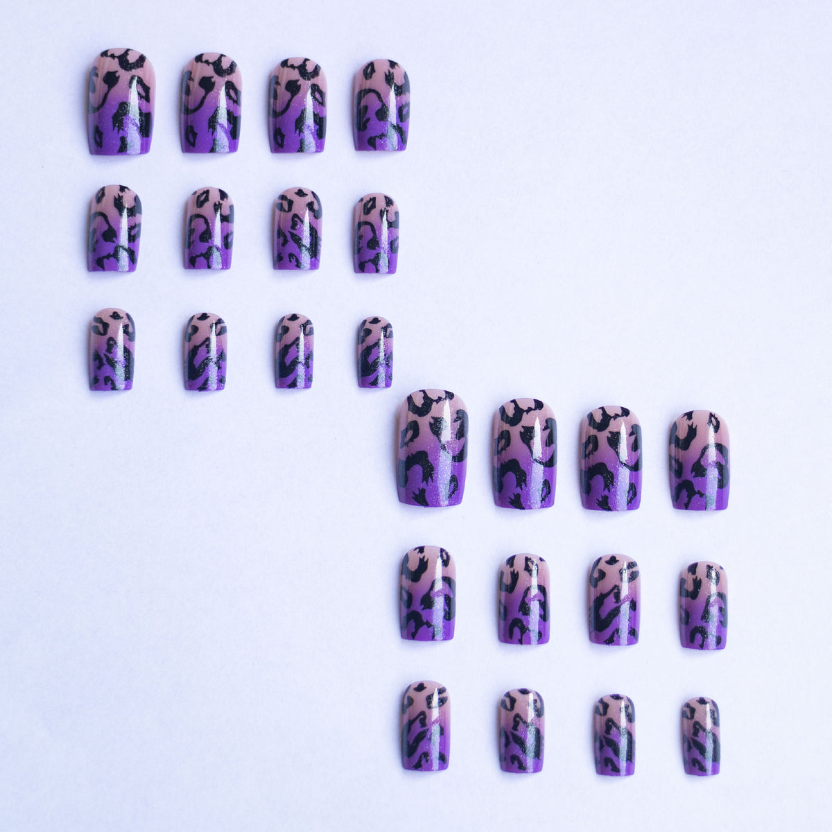 Wilder Leopard-Print-Nagelkunst-Set