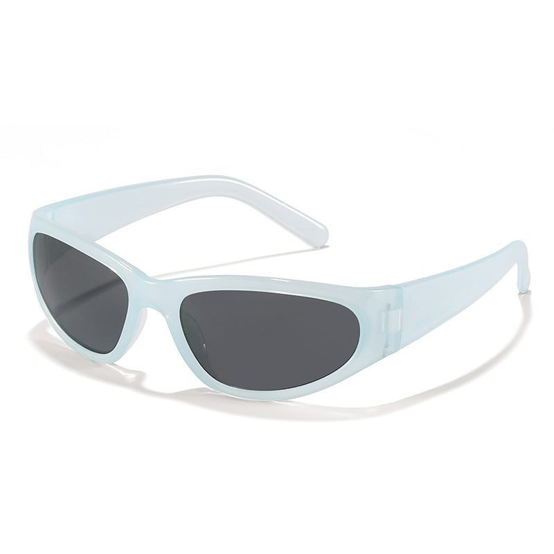 Damen modische Sonnenbrille im futuristischen Stil Brehn