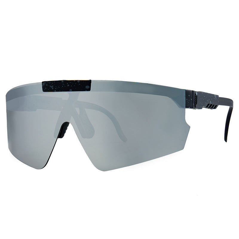 Damen Sport-Sonnenbrille im modernen Design mit großflächigen Gläsern Brehn