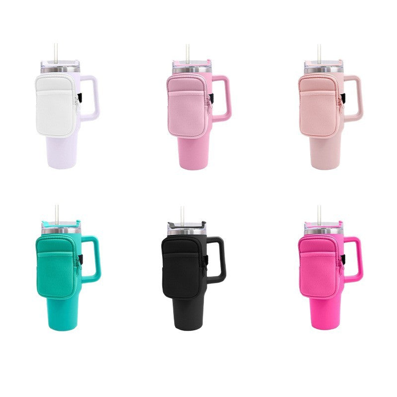 Unisex Getränkehalter mit praktischer Tasche Brehn