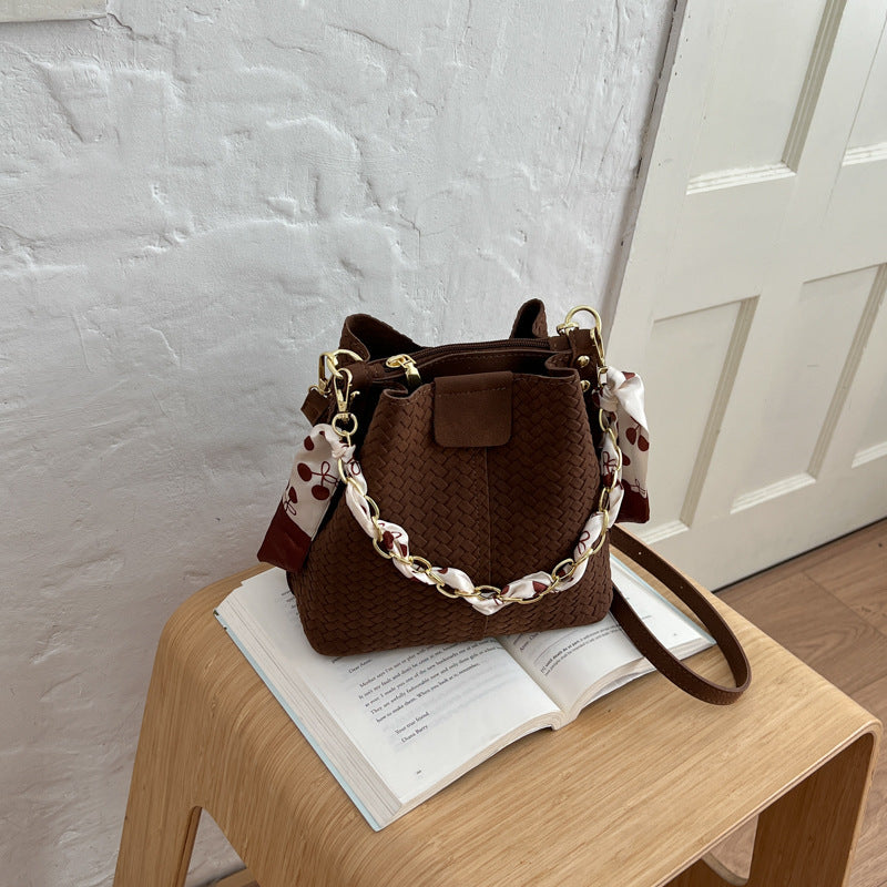 Gewebte Bucket-Stil Handtasche