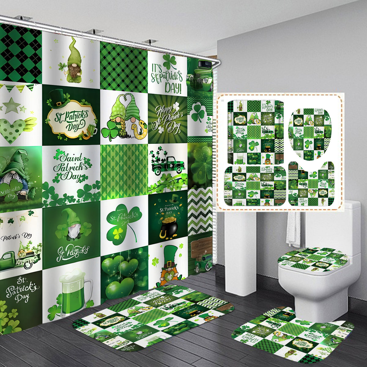 St. Patrick's Day Themen-Badset Brehn