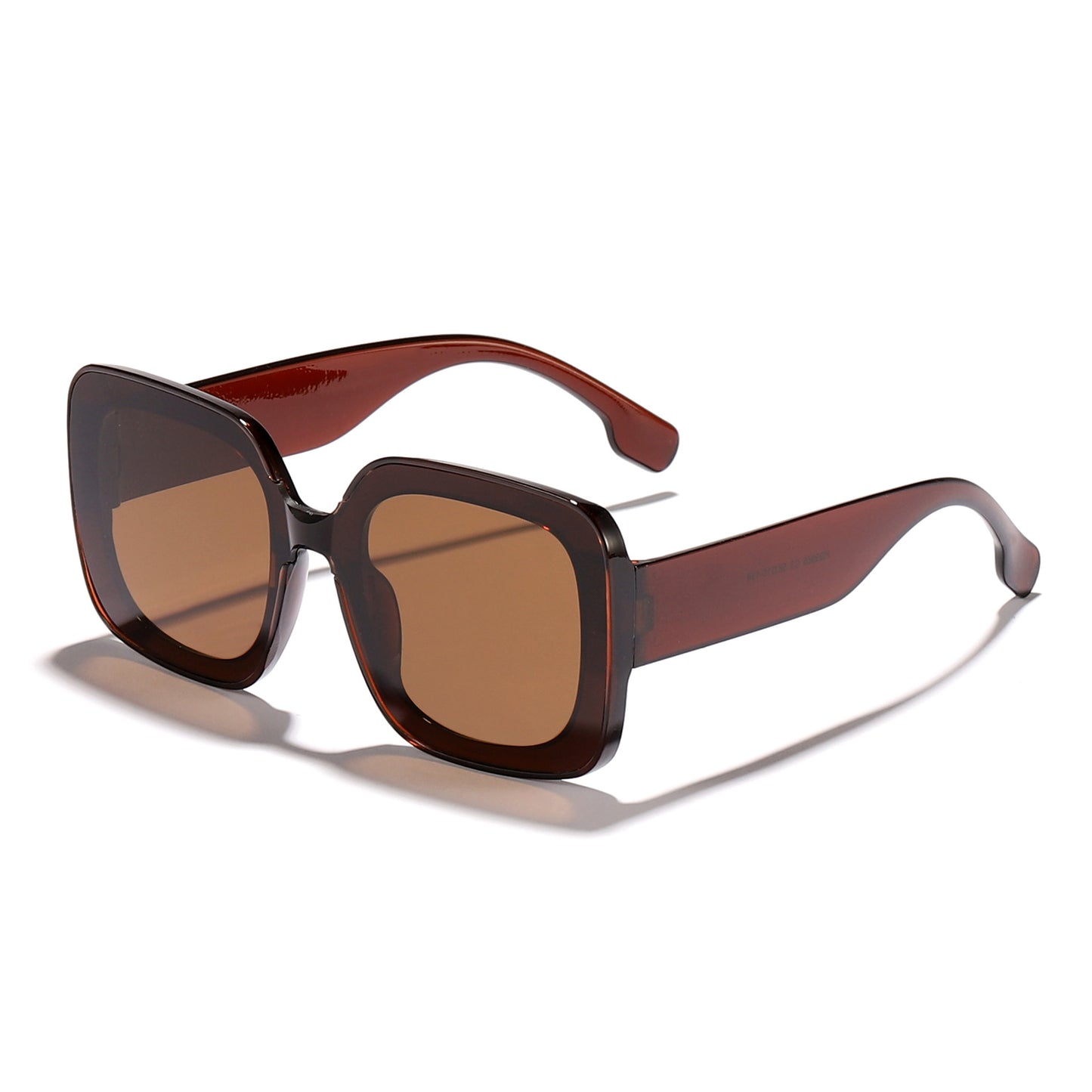 Damen quadratische Sonnenbrille mit innovativem transparenter Rahmendesign Brehn