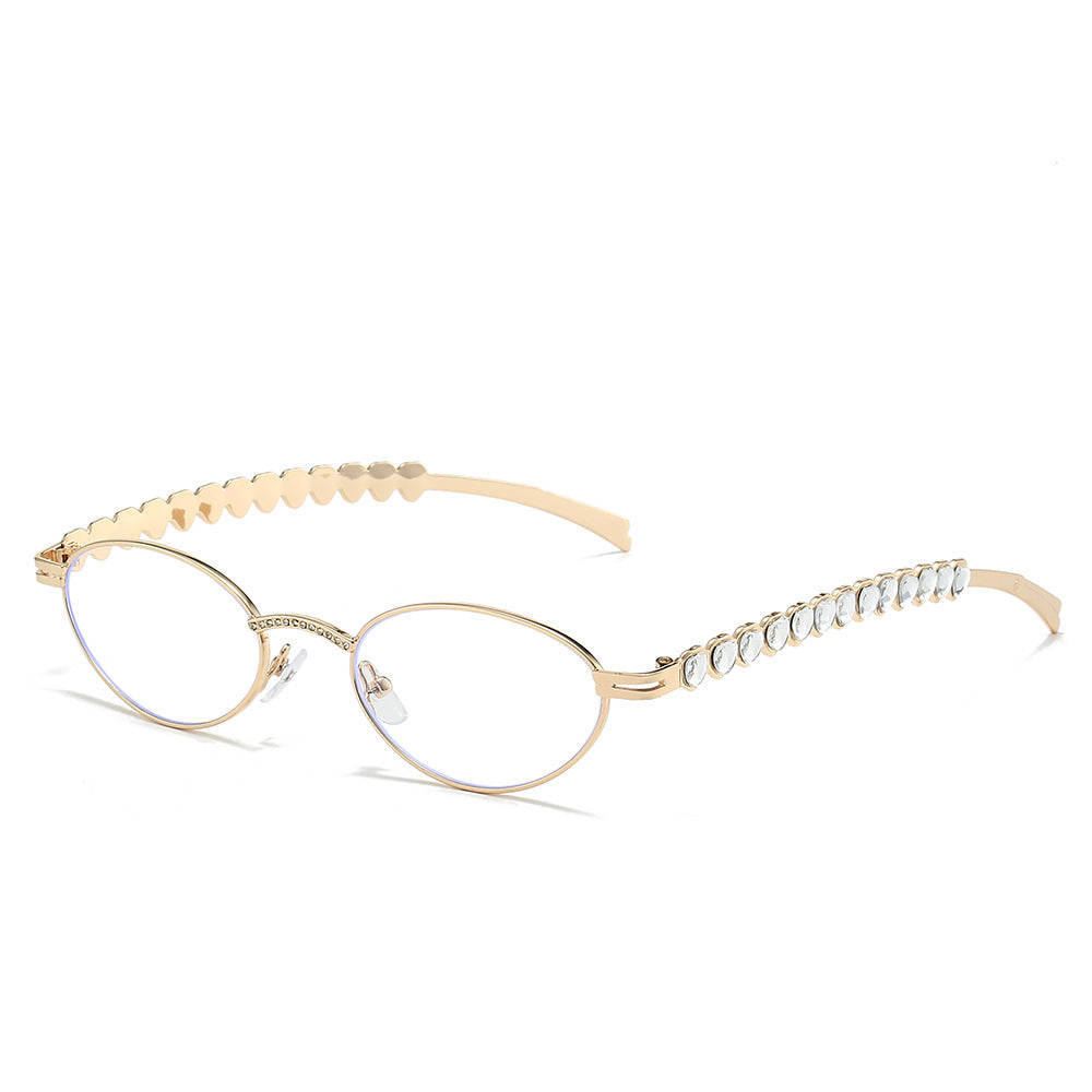 Statement Cat-Eye Optische Brille mit Kristallakzenten Brehn