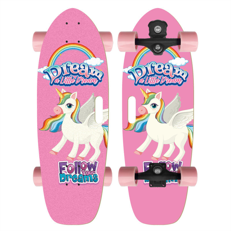 Skateboard mit individuellem Cartoon-Design Brehn