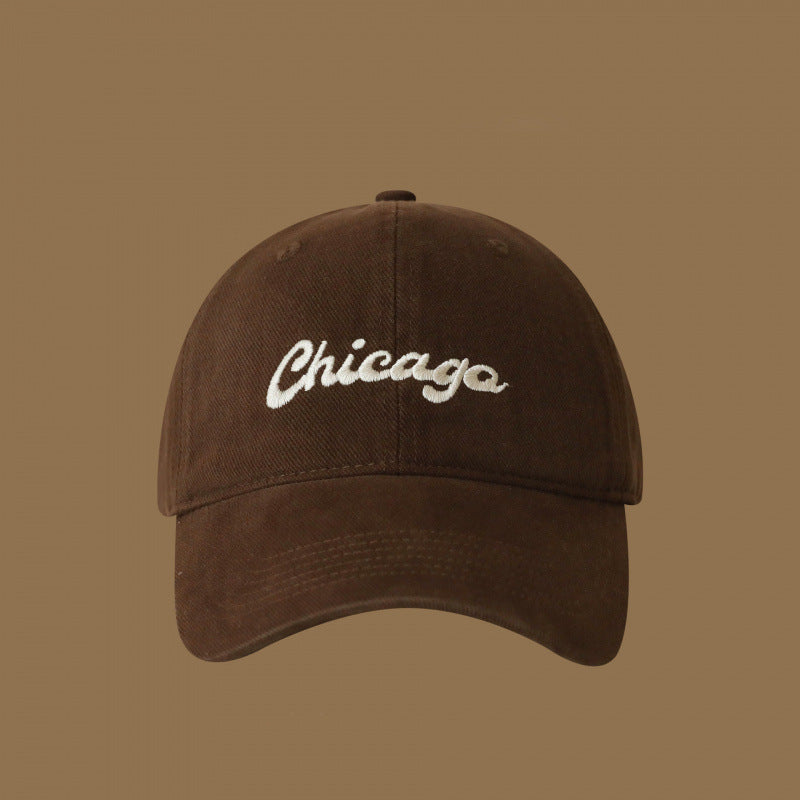 Damen Baumwoll bestickte Logo Baseballcap Brehn