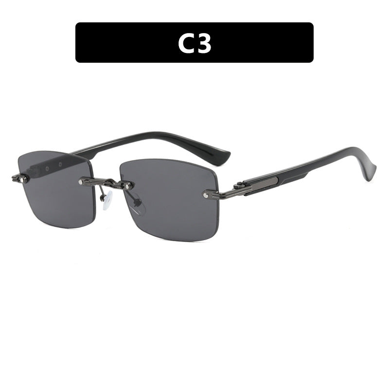 Damen quadratische Sonnenbrille mit Holzrahmen und gradienten Gläsern Brehn