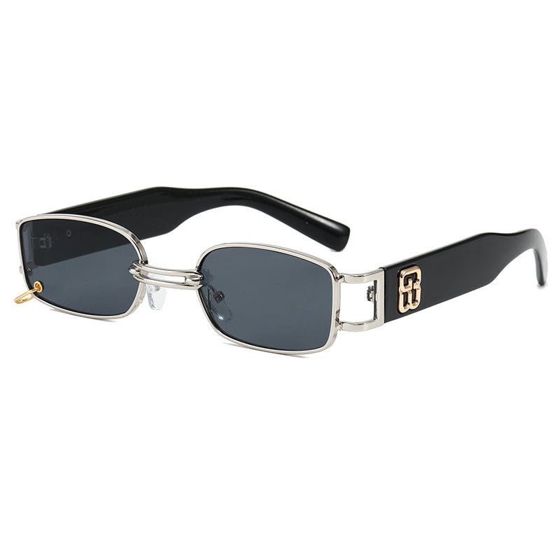 Modische Sonnenbrille mit Einzigartigem Rechteckigem Rahmen Brehn