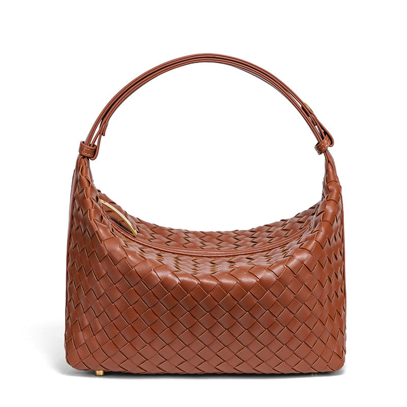 Geflochtene Vegane Leder Schultertasche Brehn