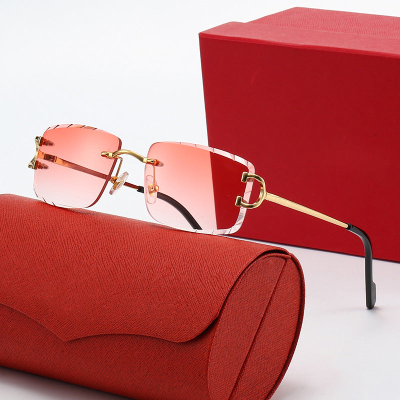 Damen elegante Halbrahmen Korrektionsbrille Brehn
