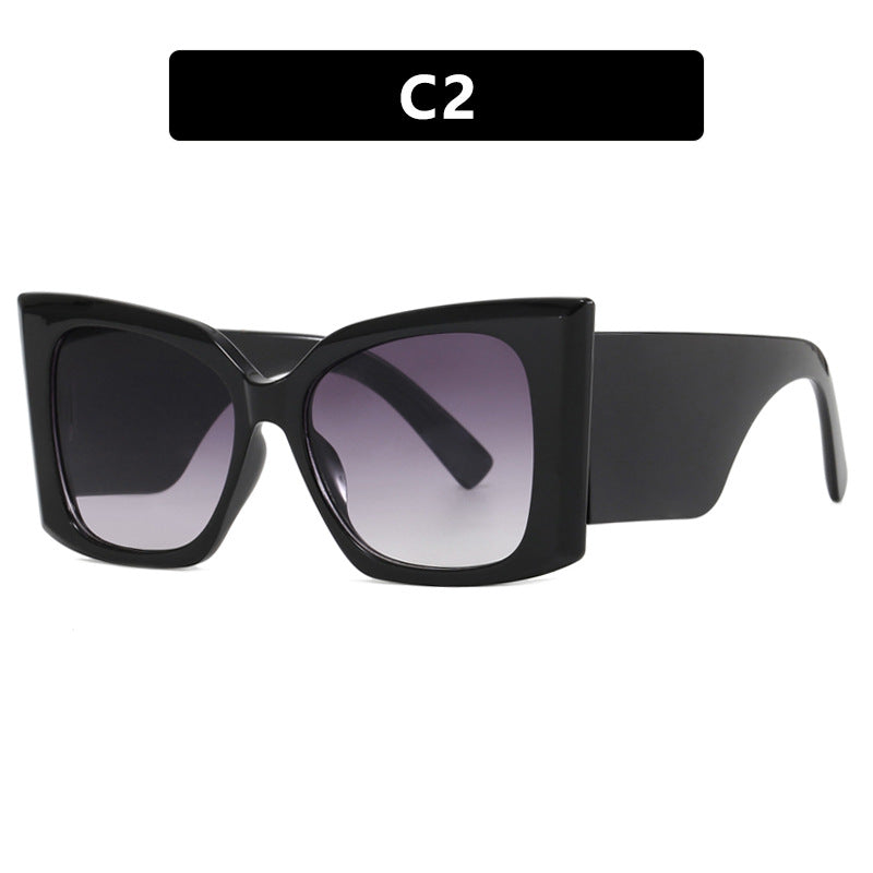 Damen oversized Sonnenbrille mit stylishem Katzenaugen-Rahmen Brehn