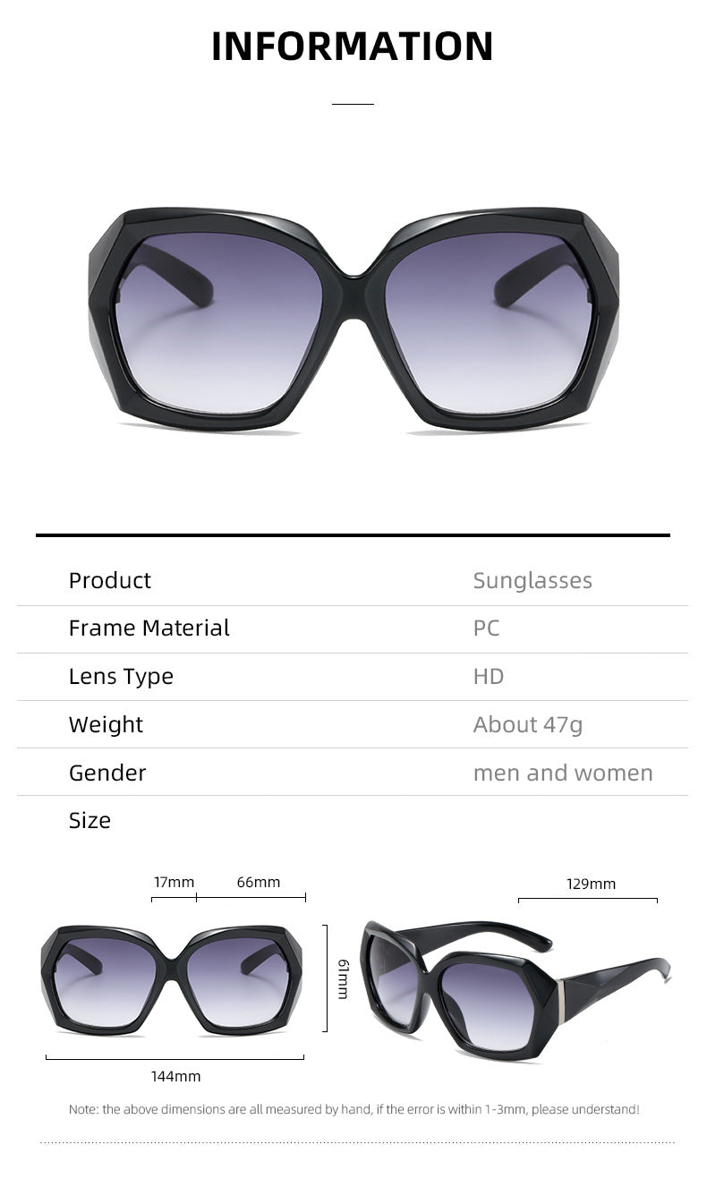 Damen Designer-Sonnenbrille im innovativen Polygon-Design Brehn