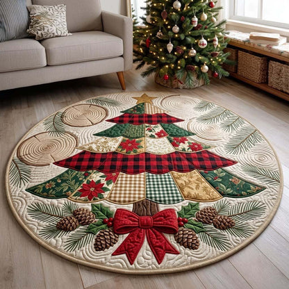 Runder Weihnachtsbaum Teppich