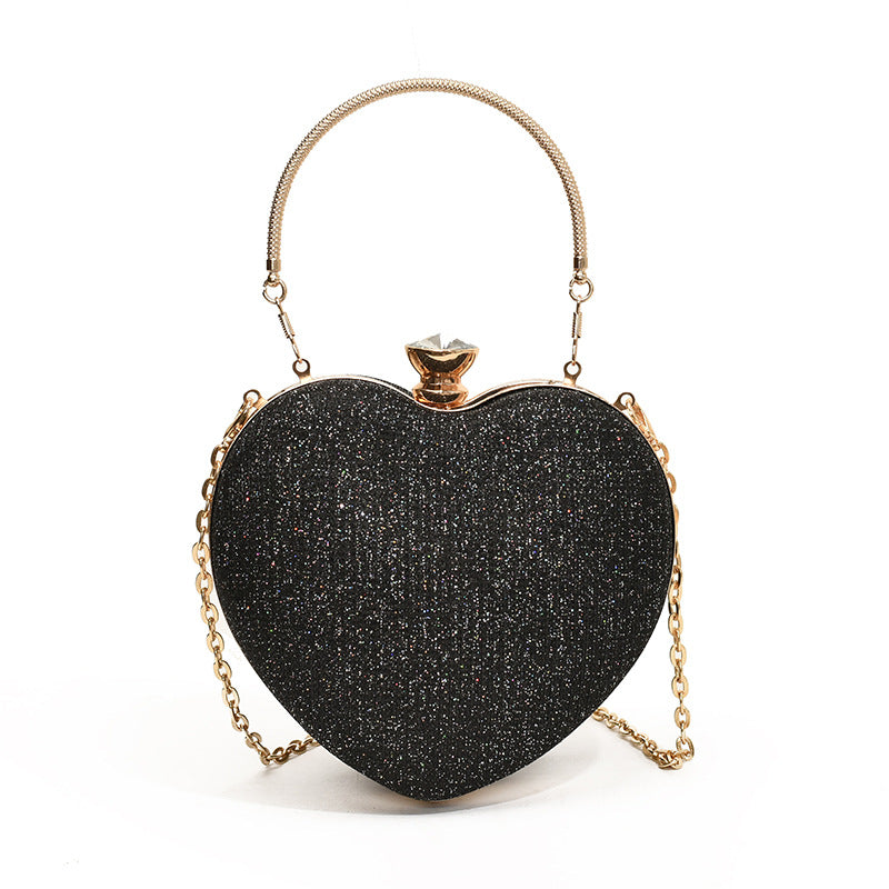 Glamouröse herzförmige Abend-Clutch